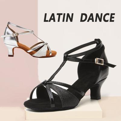Professional Women Ballroom Dancing Shoes Indoor Latin Dance Shoes Salsa 5cm Mid-Heel