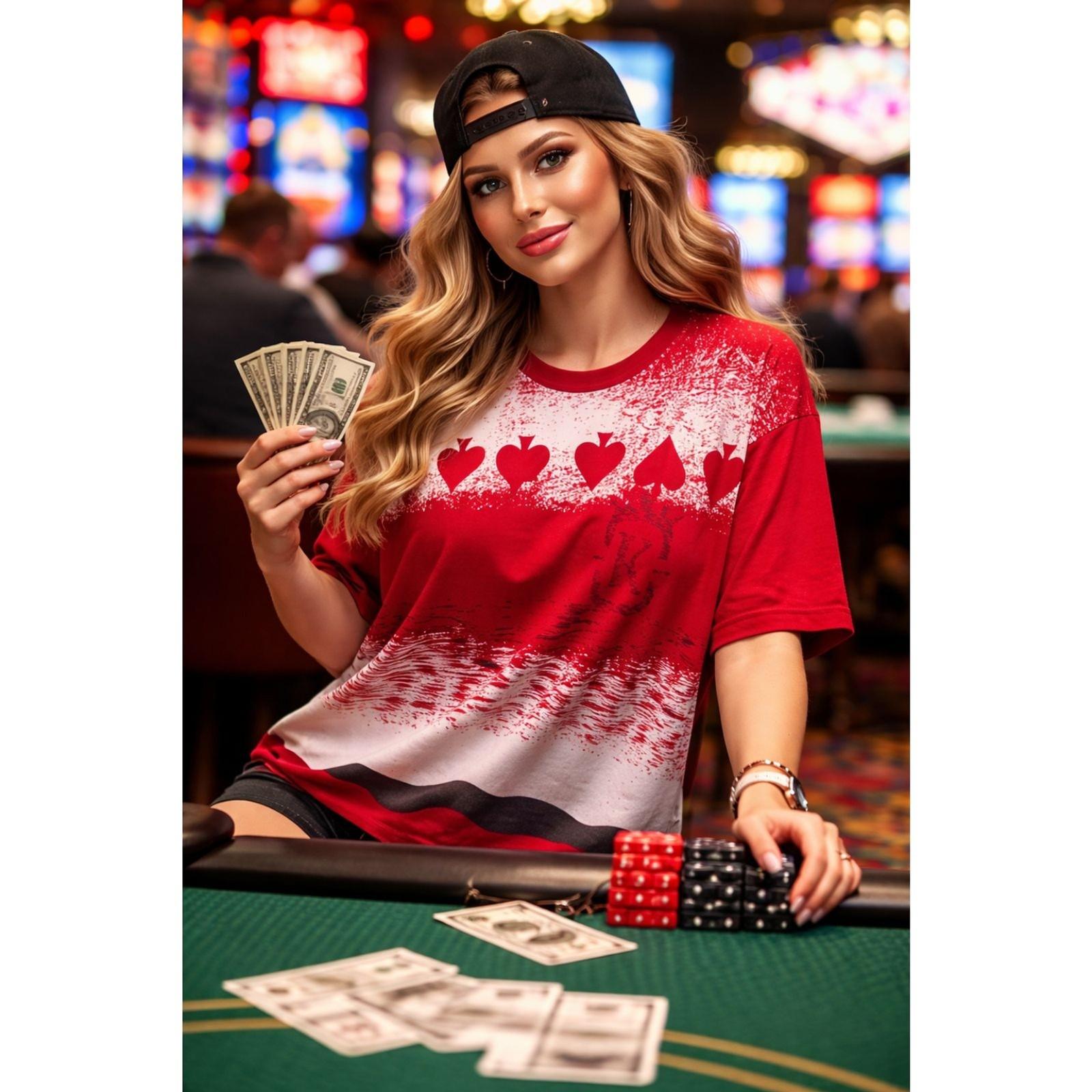 Aces Go Places Poker T-Shirt 2XL Las Vegas Casino Gambler Graphic Tee S