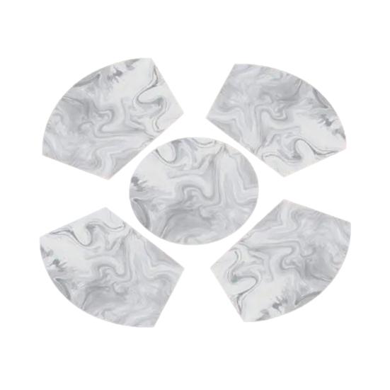 Saugfähige Tischsets Kieselgur-Tischsets Ölfest Hitzebeständig Moderne Tischsets für Esstisch Picknick Partygebrauch