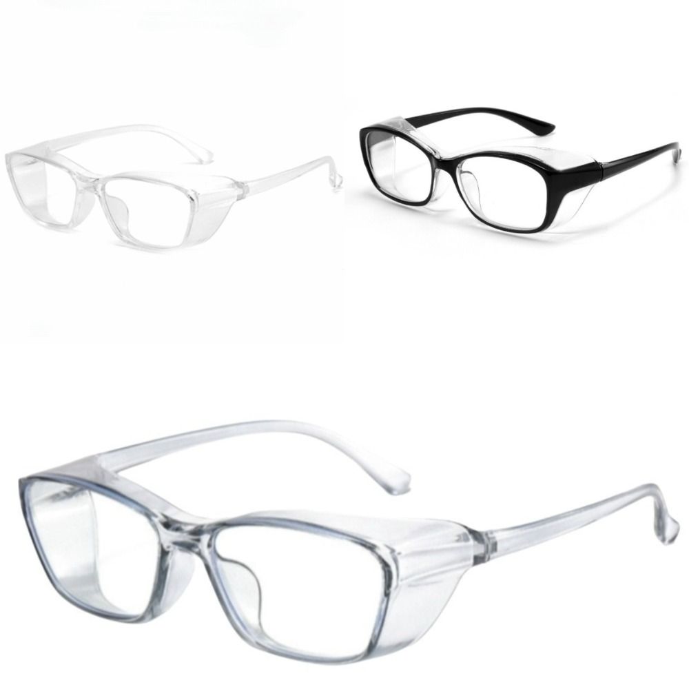 Anti-Fog Safety Goggles Anti-Dust Anti-Pollen Eye Protection Glasses Transparent Frame UV400 Protection Fully Enclosed Goggles