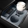 Car Center Console Water Cup Holder Insert Water Cup Holder Limiter 2-Hole Anti Slip Mat For Tesla Model 3/Y Accessories