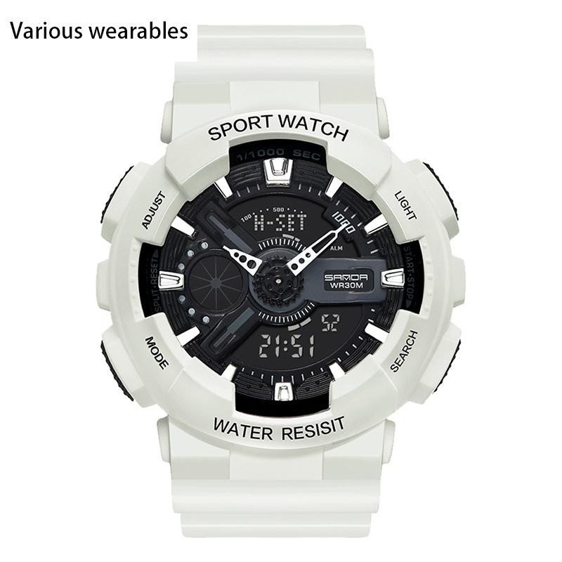 Modische Jugend Herren- und Damenuhren Outdoor Wasserdicht Leuchtend Multifunktionale Elektronische Uhr