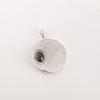 Green Tourmaline Gemstone 925 Sterling Silver Jewelry Round Boho Pendant 1.29'' CP-39-15