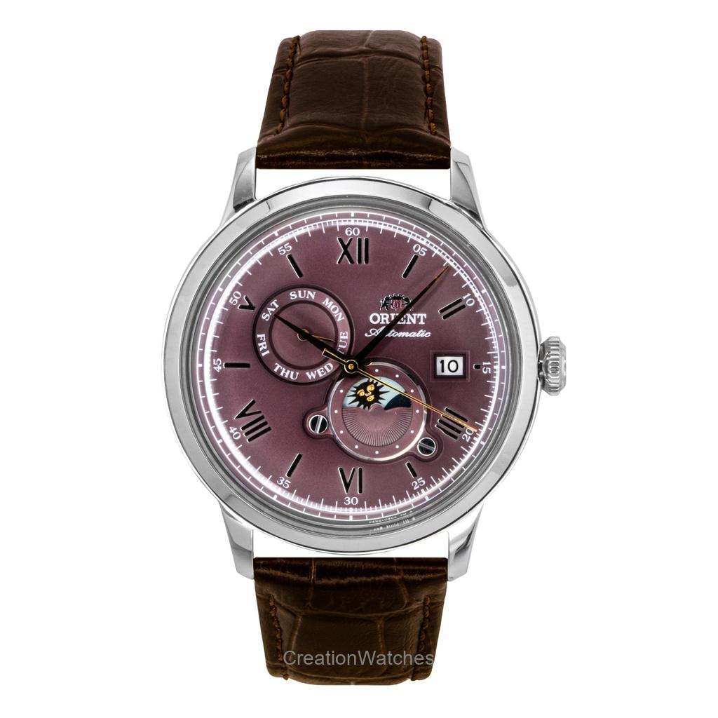 Orient Bambino Sun & Moon Red RA-AK0807R30B Automatic Men's Watch - Image 4