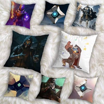 Shooter-adventure Game Destiny Pillow Case Sofa Living Room Bedroom Headboard Backrest Cushion Square Cushion Nap Time