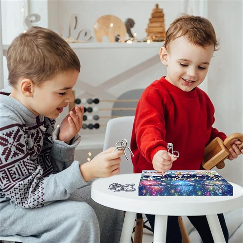 Puzzle Process Toys Christmas Advent Calendar 24 Days Kids Xmas Countdown Gift
