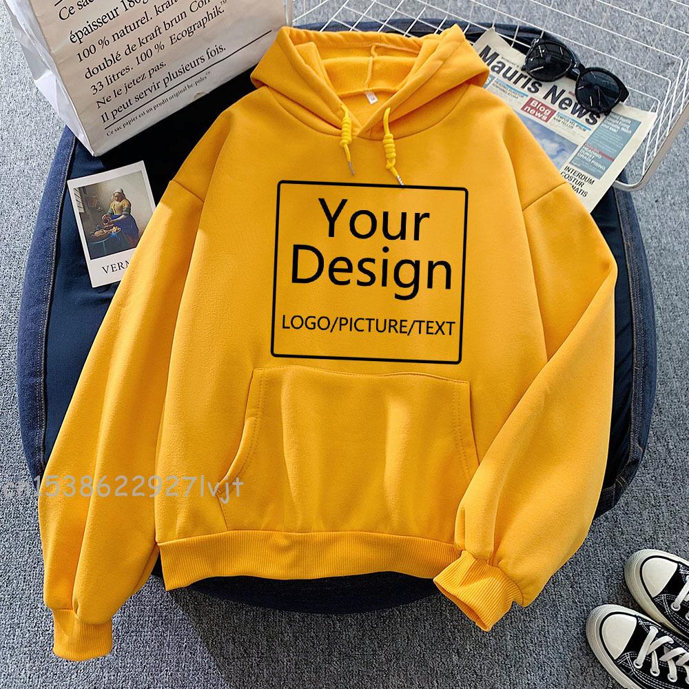 Customized Printed Diy07 Text Logo Image Hoodie Women's Customized Hoodie Customized Logo Personalized Hoodie