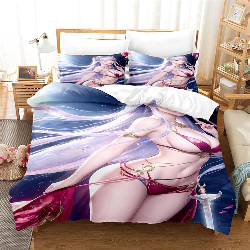 Sexy 3D Beauty Bettwäsche-Set Bettbezug-Set Liebhaber Bettwäsche Kinder Luxus King Size Bettdecke Bettwäsche-Sets Queen Bettbezug-Set