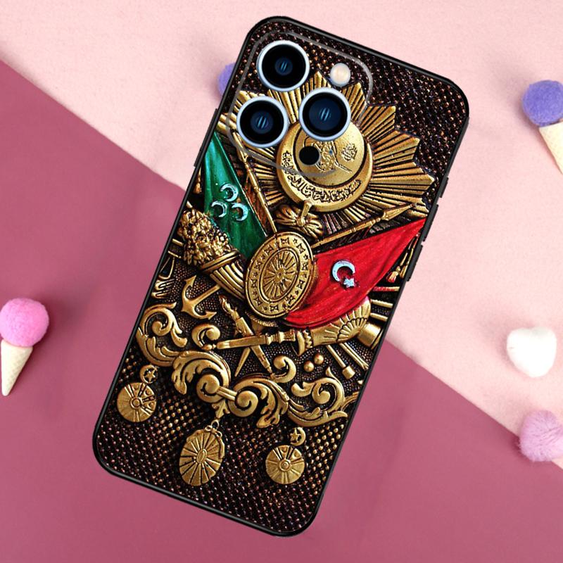 Ottoman Empire Coat Of Arms Case For iPhone 16 15 Pro Max 11 12 13 Mini 14 15 Pro Max 15 Plus XR 16e Phone Back Cover