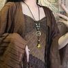 Vintage Bohemian Long Sweater Necklace Asymmetric Geometric Bohemian Necklace  for Girls