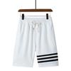 Plus Size Sports Shorts for Men's Summer Waffle Casual Capris Pant
