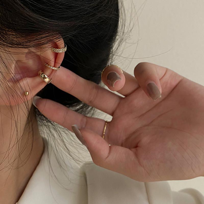 Delicate Zircon Cute Clip Earrings Female Buckle Ear Cuff No Piercings Fake Cartilage Ear for Women Fashion Jewelry