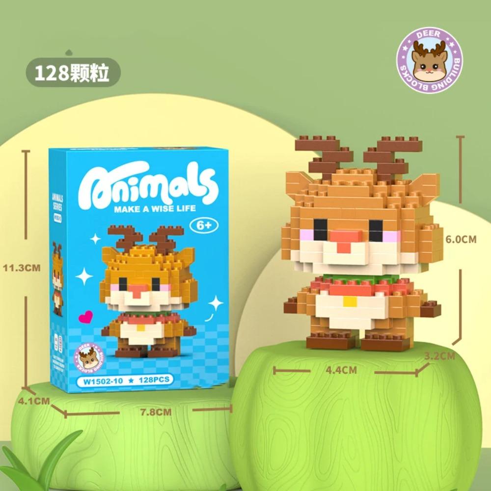 Adults Animals Micro Particle Building Blocks Toy for Children 6 to 12 Years Old Boy Birthday Gift Dog Cat Mini Bricks Girl Toys