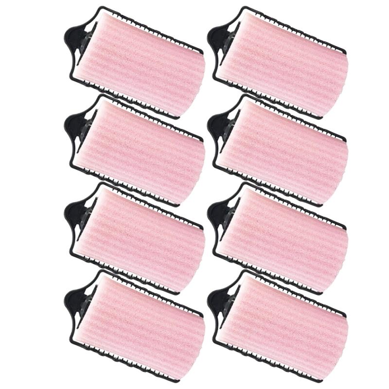 8 Pcs Rollers for Hair Volume Pear Blossom Curling Iron Curly Artifact Pink Man