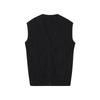 LESS 2024 Autumn Lambswool Slim V-neck Vest Sweater