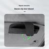 Car Sun Visor Suede Sunglasses Storage Box Clip