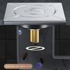 Stainless Steel Press-Type Floor Drain Pedal Type Drain Filter Creative Shower Foot Floor Drain