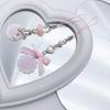 Cute Japanese Style Phone Charm Fish Cake Heart Bead Bag Pendant Keyring Keychain Perfect for Camera Phones and Key