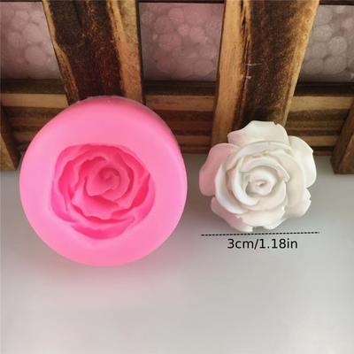 Fiore Sbocciato Forma di Rosa Silicone Fai da Te Stampo per Torta 3D Fondant Sapone Cupcake Caramella Cioccolato Gelatina Decorazione Strumento di Cottura Stampini