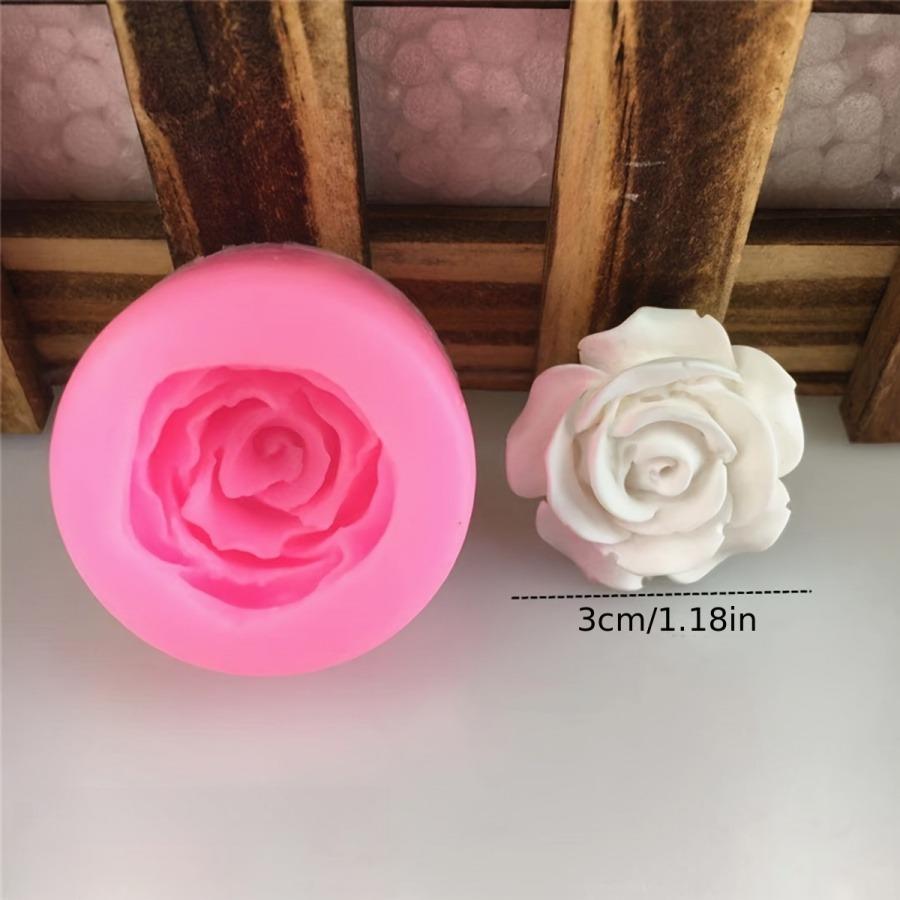 Blütenblüte Rosenform Silikon DIY 3D Kuchenform Fondant Seife Cupcake Süßigkeiten Schokolade Gelee Dekoration Backwerkzeug Formen