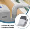 Portable AC Hose Insulation Sleeve Dustproof Adjustable Air Conditioner Hose Protective Cover Reusable Oxford Cloth AC Hose Wrap
