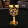 Modern Minimalist Alloy Liquor Glass With Vintage Design For Home Use