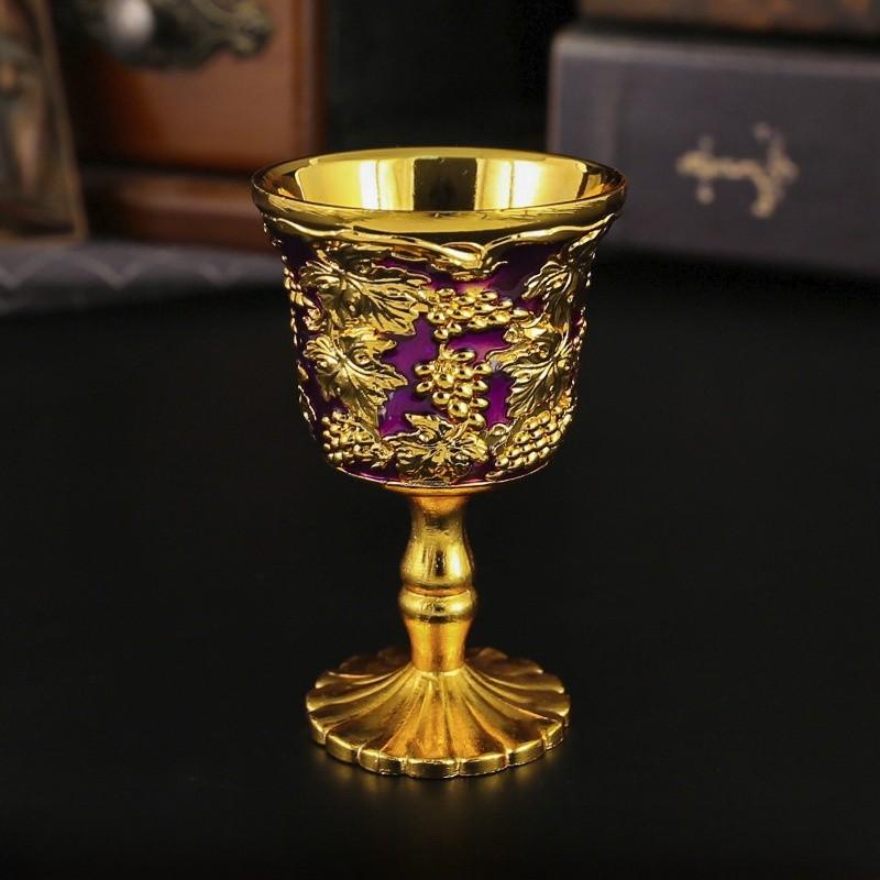 Modern Minimalist Alloy Liquor Glass With Vintage Design For Home Use