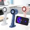 Portable Mini Handheld Fan USB Hand Fan Rechargeable Portable Outdoor Small Pocket Fan 3 Speed Mini Desk Fan with Phone Stand