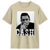 Vintage T Shirt Johnny Cash 100 Cotton T Shirts  Hip Hop Tshirt for Unisexs Summer Aesthetic Printed Short Sleeve Tops