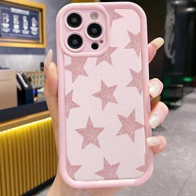Cute Star Pattern All Inclusive Phone Case Suitable for iPhone 17 16 15 14 13 12 11 Pro/Max/Plus Anti Drop and Shockproof