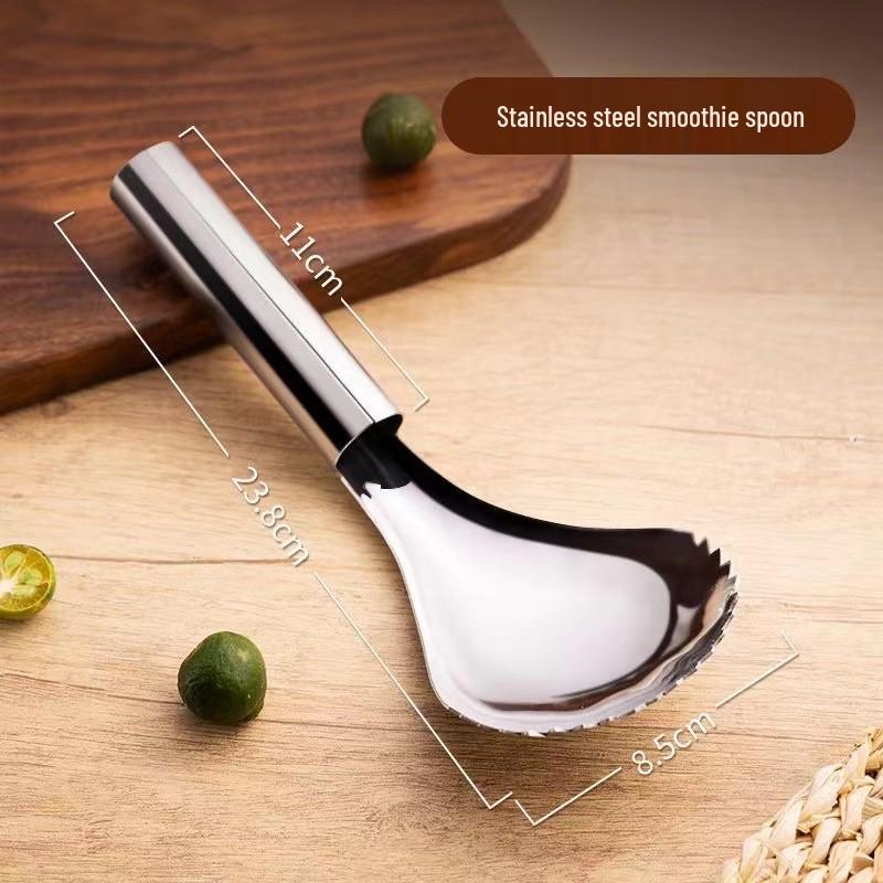Multifunctional Stainless Steel Spoon & Corer for Smoothies, Pumpkin, Ice, and More