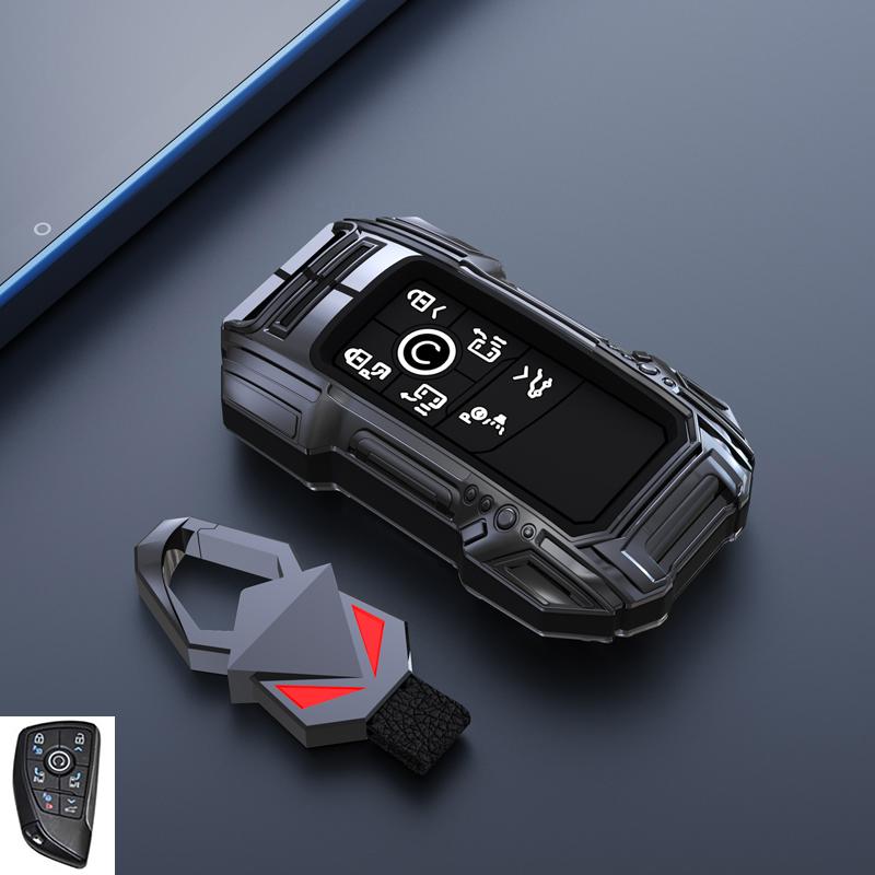 Car Key Fob 3/4/5/6 Buttons Cover Case for Chevrolet Silverado 1500 Suburban Tahoe for Cadillac for GMC Sierra Yukon 2023 2024