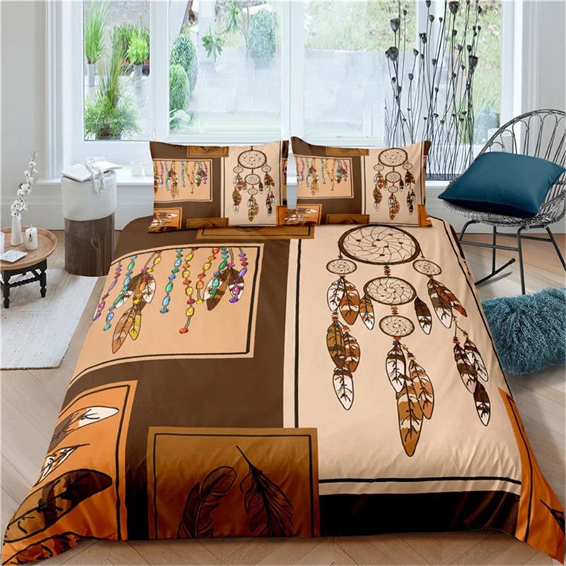 Ancient Egypt King Queen Duvet Cover Egyptian Symbol Bedding Collection Pharaoh Pyramid Boho Comforter Cover Soft Polyester Quilt Cover