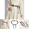 Bohemian Cotton Linen Handmade Waist Belt For Women With Knot Closure For Casual Dresses