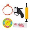 1 Set Russian Roulette Revolver Toy with 10 Balloons Desktop Lucky Turntable Wheel Popping Balloon Shooter Bar Party Interactive Game Prank Toy