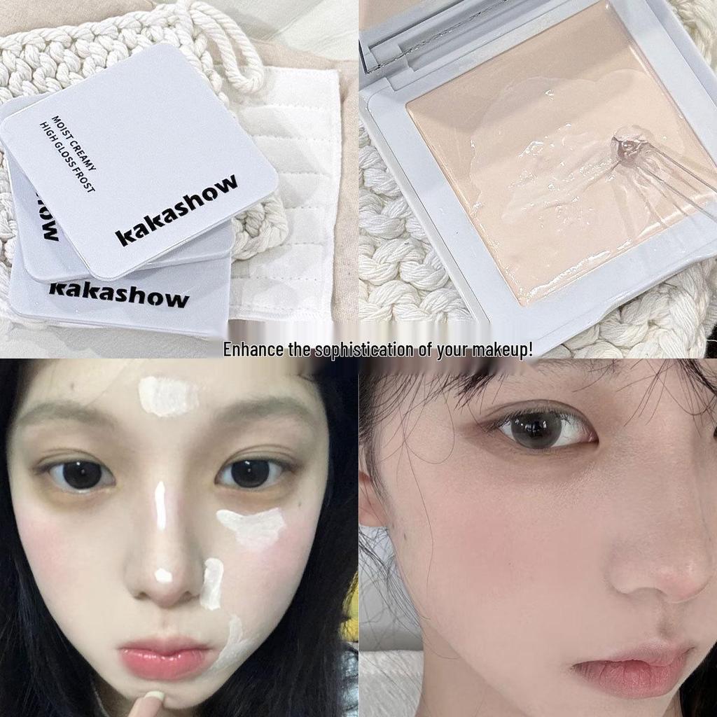 Kakashow Illuminante Viso Rimpolpante per Donne: Illuminante e Contouring per le Solchi Lacrimali del Viso con Polvere Crema Naturale Aderente alla Pelle