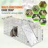 SucceBuy 31in Live Animal Cage Trap Folding Humane Cat Trap Galvanized Iron with Handle for Rabbits Squirrels Groundhogs