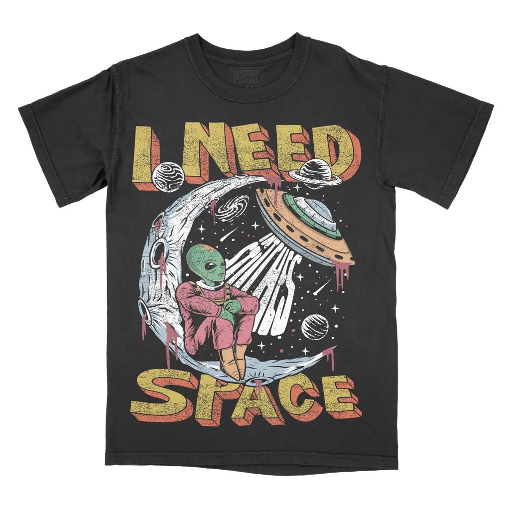 I Need Space Comfort Colors Unisex T-shirt Gothic Alternative Fashion Casual Tee