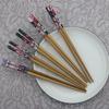 5 Paar rutschfeste Essstäbchen im japanischen Stil, handgefertigte Essstäbchen aus natürlichem Holz, Sushi-Lebensmittel, Verbrühschutz, mehrfarbige Essstäbchen aus Holz
