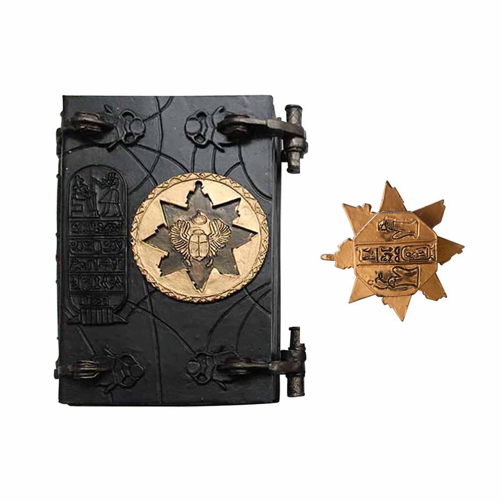 Wooden Vintage Storage Box Mummy's Book Of Death Resin Decoration Crafts Decorations Magic Hall I8H5