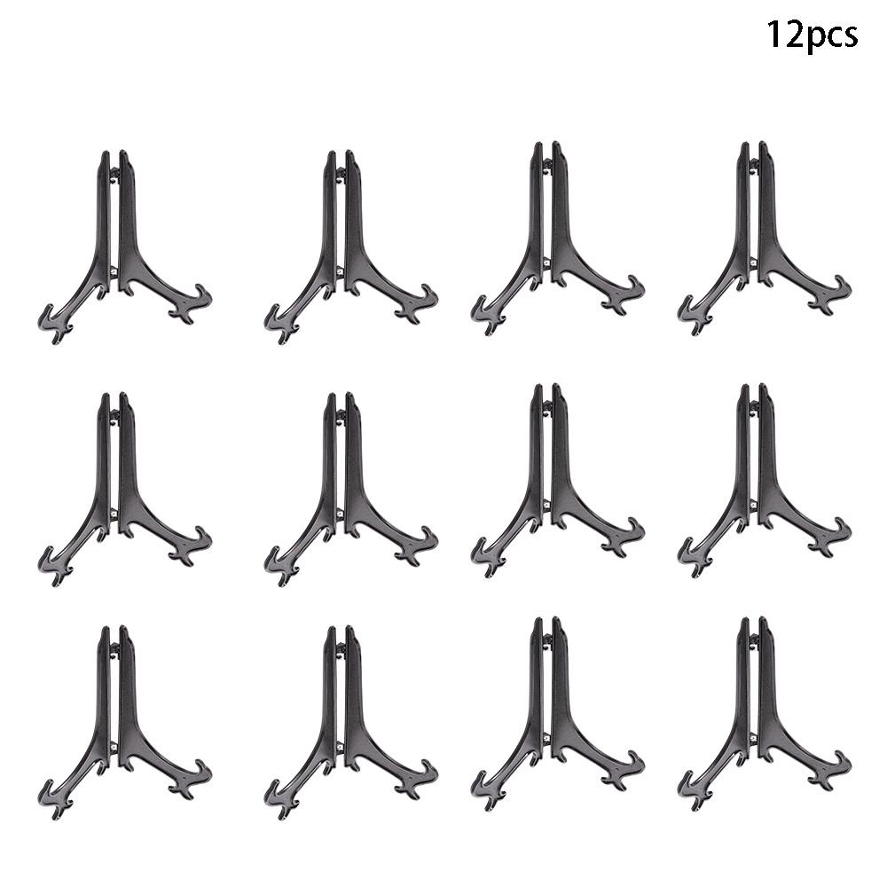 

3-12inch Black Decoration Dishes Plate Holder Picture Frame Stand Display Stand Easels