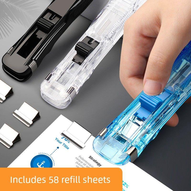 Stapler Supplementary Clip Storage Multi-Functional Clip Office Stationery Metal Folder Test Paper Student Binding