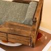 Modern Style 1:12 Scale Dollhouses Bedroom Furniture Set Wooden Toy Bed With Cotton Padded Pillow For Model Displays