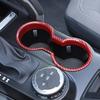 Front Water Cup Holder Cover Trim Frame For Ford Bronco + Red Carbon Fiber
