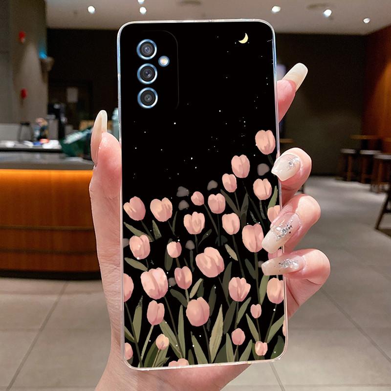 Casing For Samsung Galaxy M52 5G Phone Case Aesthetic Fashion Butterfly Flower 2025 New Design Clear Soft Protective Cover Shell