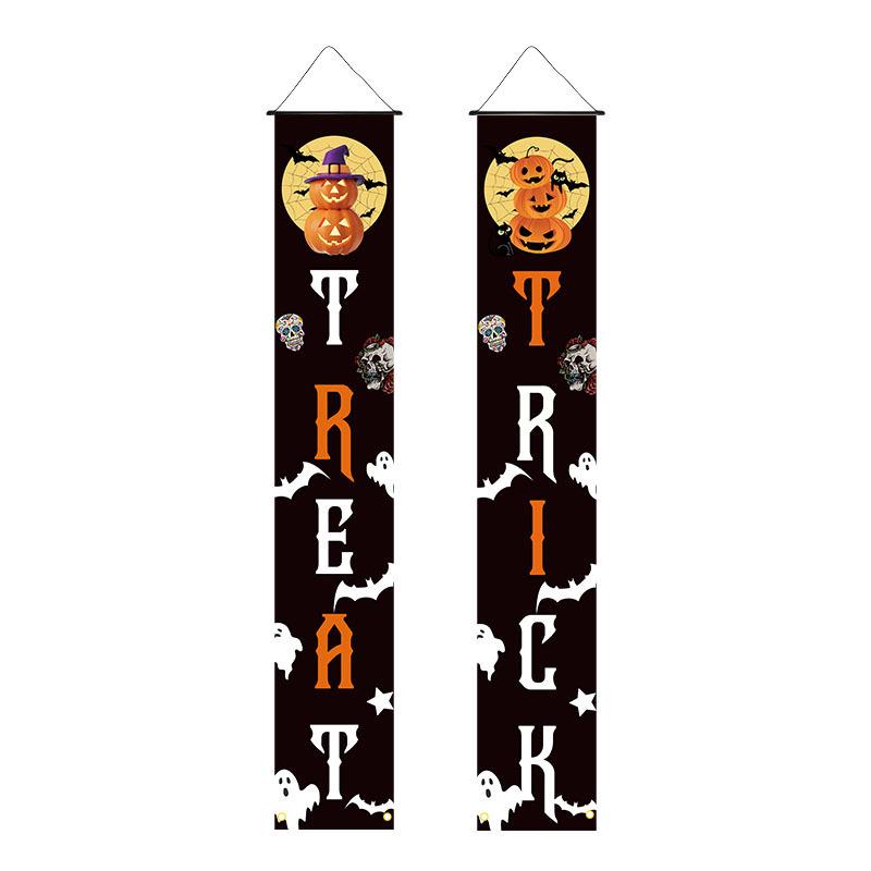 2026 Halloween Porch Banner: 30x180cm Festival Decoration