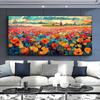 Abstract Colorful Flower Field Canvas Painting Printed On Canvas Floral Landscape Posters and Prints for Living Room Wall Decor
