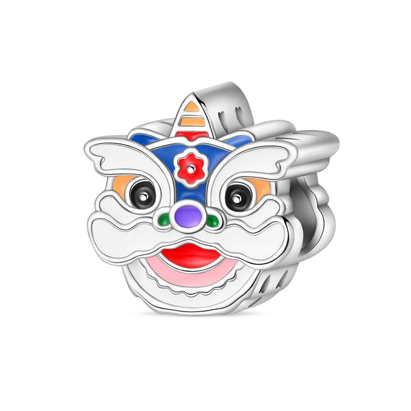 Nouveaux Charms Chat Porte-Bonheur Dieu de la Richesse en Argent 925 pour Bracelet Pandora Bijoux DIY Cadeau du Nouvel An Heureux