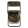 Camping Chair Steel Pipe Oxford Cloth Portable Folding Chair Stool with Bag for Fishing Picnic