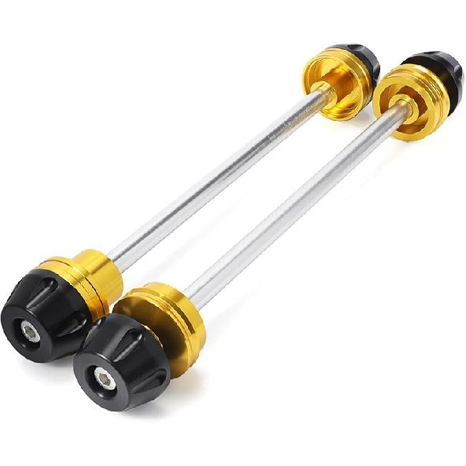 Moto Front Axle Fork Crash Slider Swingarm Spools Stand for Ducati 1199 1299 for Panigale V4 V2 for Multistrada 1200 (Color : Front Black)